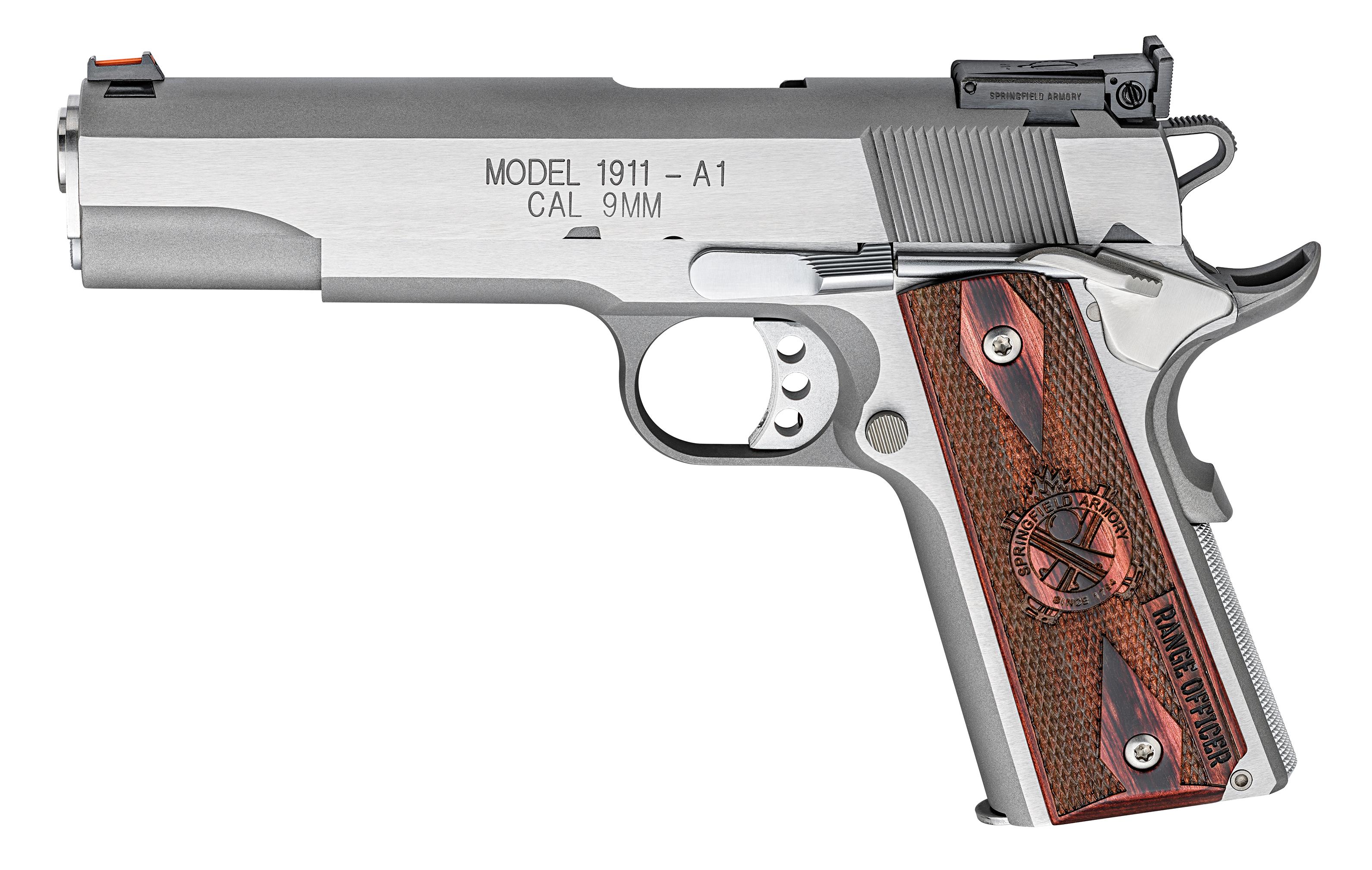  Springfield 1911 Loaded Target Stainless Steel 9mm
