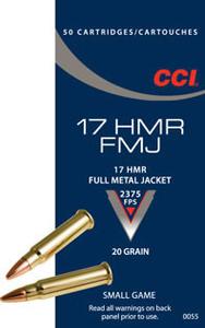 CCI 17HMR 20gr. FMJ 50 round box