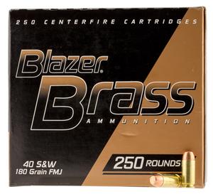 CCI Blazer Brass 40S&W 180gr. FMJ 250 round box