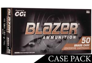 CCI Blazer Brass 40S&W 180gr. FMJ 1000 round case