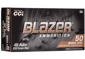 CCI Blazer Brass 45ACP 230gr. FMJ 50 round box