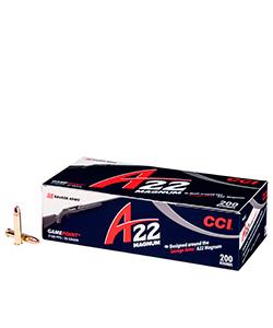 CCI A22 Magnum 22WMR 35gr. Jacketed Soft Point 200 round box
