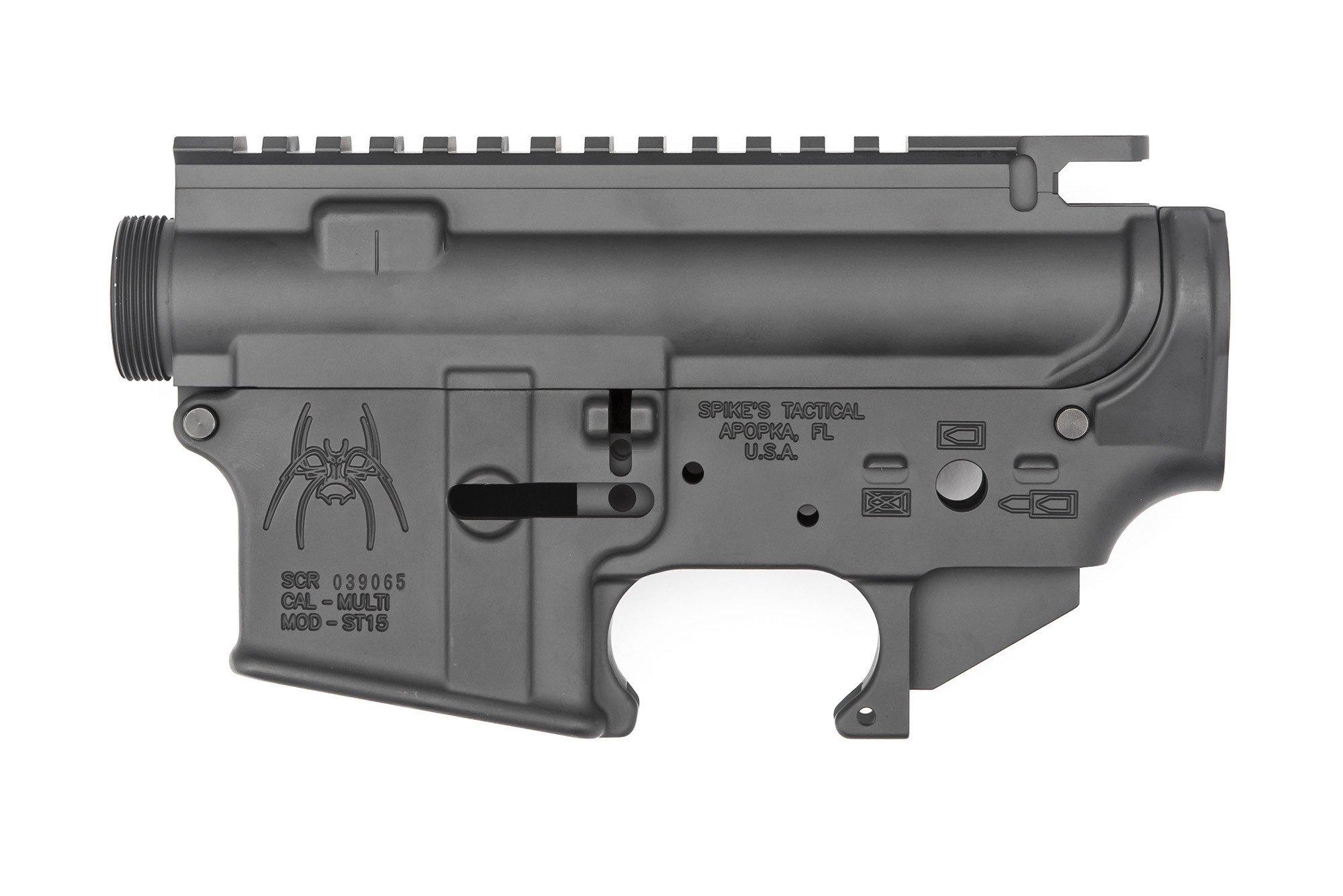  Spikes Tactical Spider Upper/Lower Set Cerakote Gray Sts1515