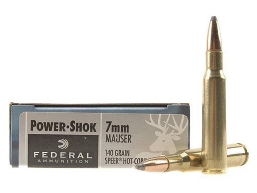  Federal Premium Power- Shok 7mm Mauser Soft Point 140gr 20rds