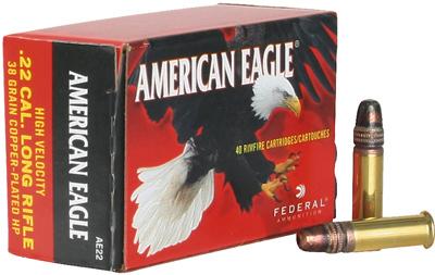 Federal American Eagle 22 Lr.38gr Copper Plated Hp 50rds