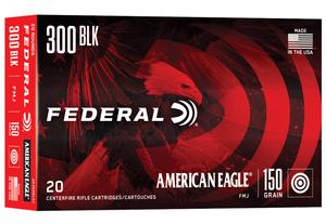 Federal American Eagle 300 Blackout 150GR FMJ BT 20Rds