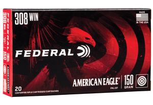 Federal American Eagle 308 Win. 150GR FMJ BT 20Rds