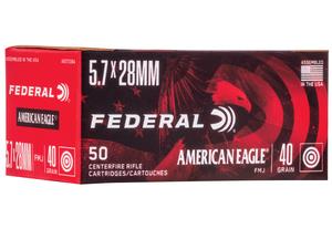 AMERICAN EAGLE 5.7X28 40GR. FMJ 50RD BOX