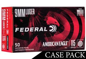 AMERICAN EAGLE - 9MM 115GR. FMJ 1000RD CASE