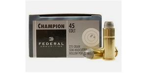 FEDERAL CHAMPION TARGET 45 LONG COLT 225GR. SWC HP 20 ROUND BOX