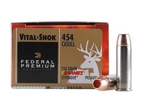 Federal Premium Vital-Shok Ammunition 454 Casull 250GR. Barnes XPB HP Lead-Free 20 ROUND BOX