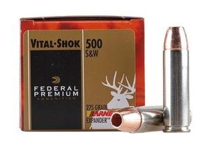 Federal Premium Vital-Shok Ammunition 500 S&W Magnum 275GR. Barnes XPB HP Lead-Free 20 ROUND BOX