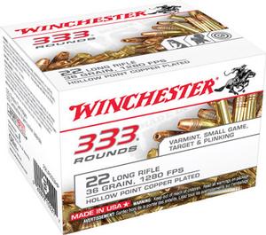 Winchester USA 22LR 36GR HP 333 Rds