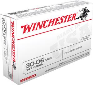 Winchester USA 30-06 Springfield 147GR FMJ 20 Rds