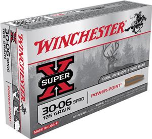 Winchester Super X Power-point 30-06 Springfield 165GR 20Rds
