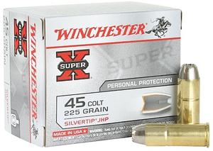 Winchester Super X 45 Long Colt 225GR  Silvertip JHP 20Rds
