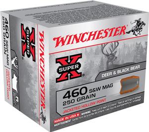 Winchester Super X 460 S&W Mag 250GR JHP 20Rds 