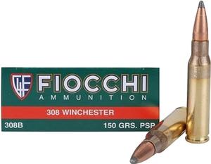 Fiocchi 308 Win 150GR SP 20 Rds