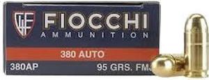 Fiocchi 380ACP 95GR FMJ 50 Rds