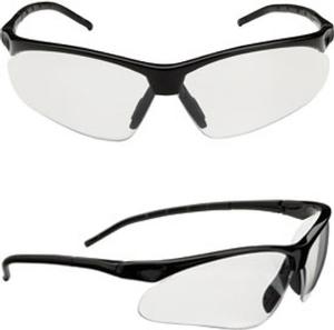 Champion Half-Frame Ballistic Glasses Smoke Mirror Lens/Black Frame