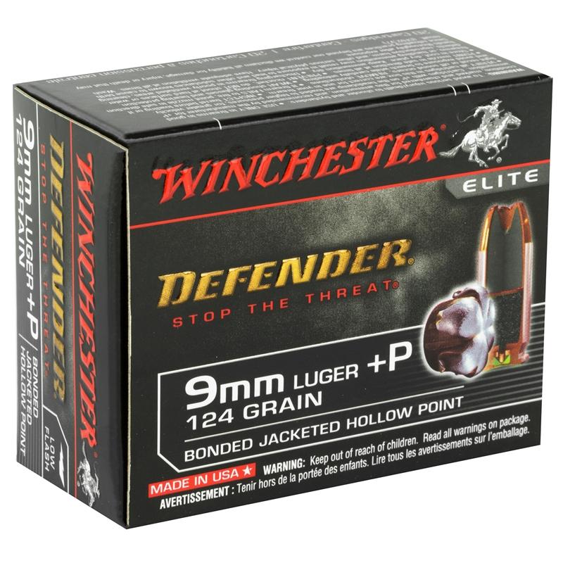  Winchester Pdx1 Defender 9mm Luger + P 124gr Jhp 20 Rds