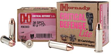  Hornady Critical Defense Lite 9mm Luger 100 Gr Ftx 25rds