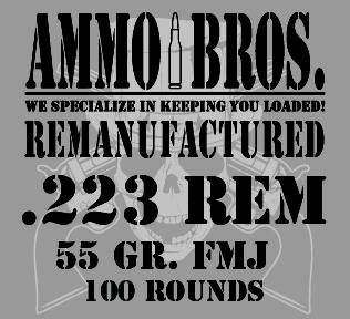  Ammo Bros Reloads 223 Rem 55gr 100rds