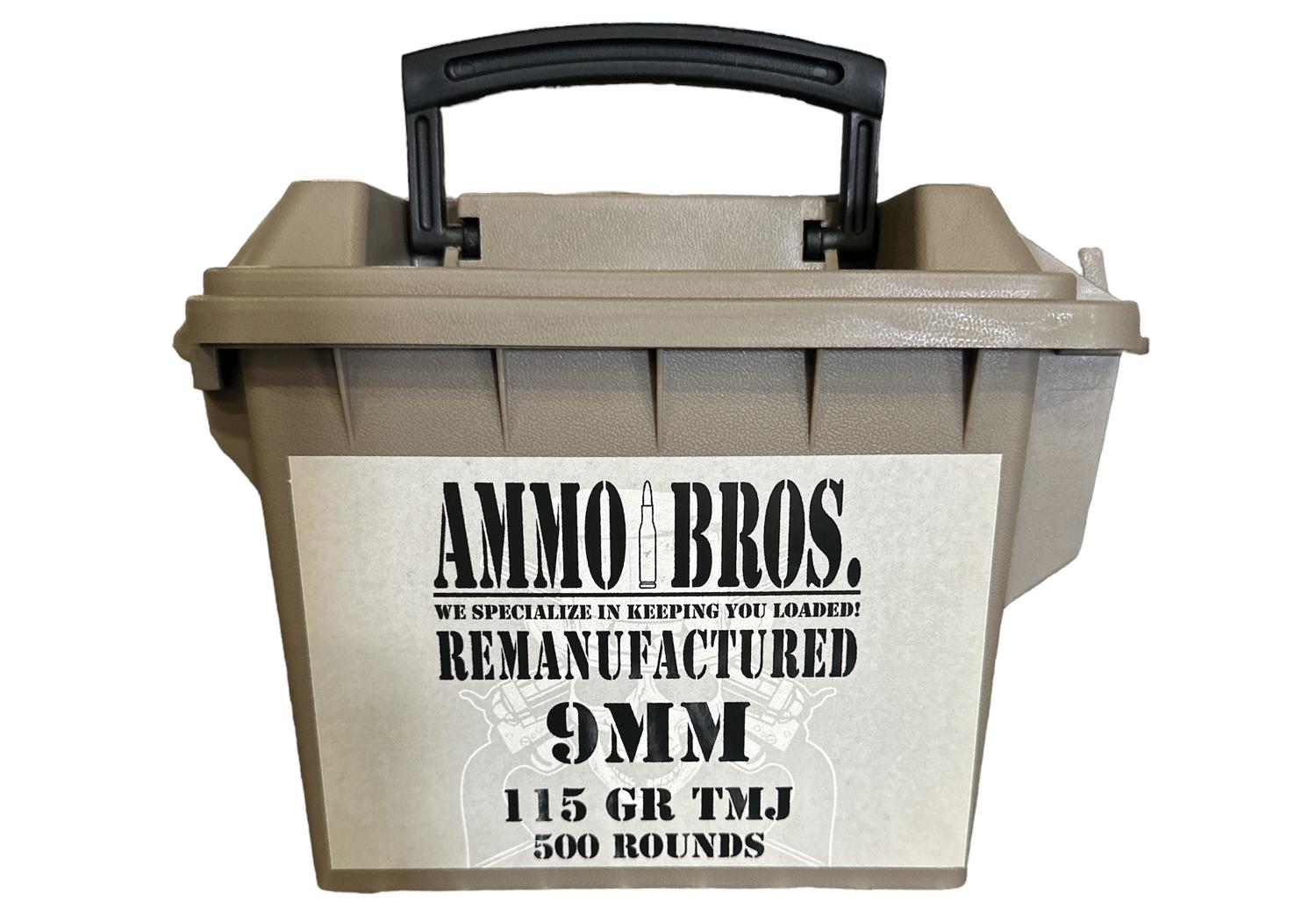  Ammo Bros Reloads 9mm 115gr 500rds