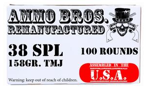 Ammo Bros Reloads 38 spec 158gr 100rds