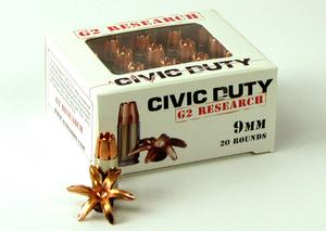  G2 Research Civic Duty 9mm 94gr hp 20rds