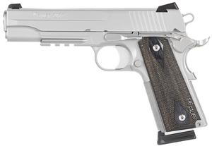 1911 RAILED 45ACP 5IN W/ NIGHT SIGHTS - STAINLESS STEEL