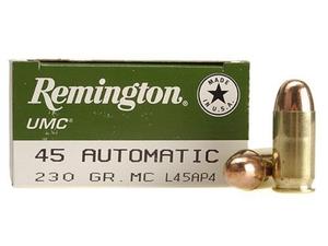 Remington UMC Ammunition 45 ACP 230 Grain Full Metal Jacket