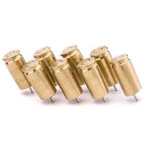 9MM Bullet Push Pins (Pack of 8) - Brass