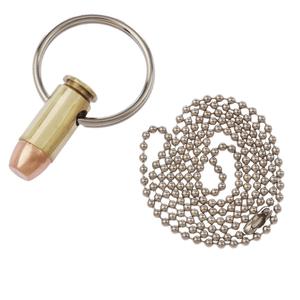 40S&W bullet keychain/ necklace - brass