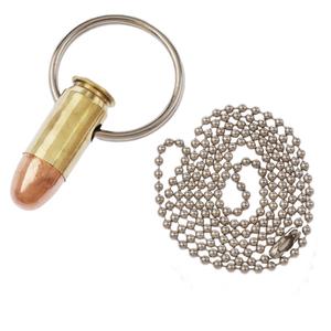  45ACP bullet keychain/ necklace - brass