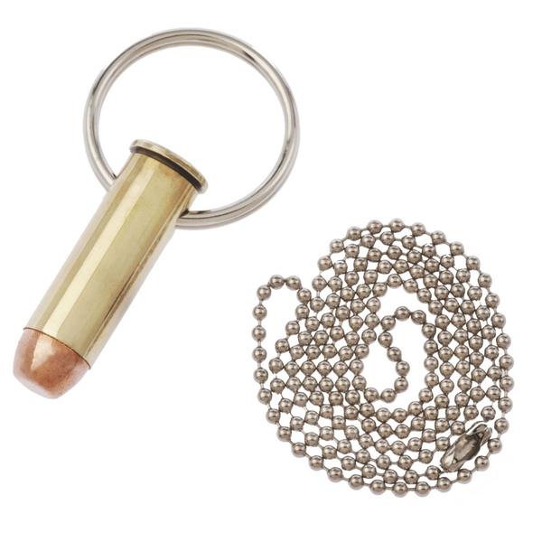  44mag Bullet Keychain/Necklace - Brass