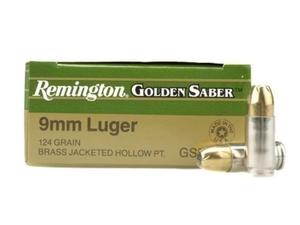 Remington Golden Saber 9MM Luger Ammo