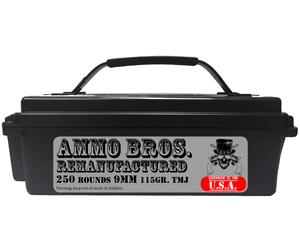 Ammo Bros Reloads 9MM 115gr TMJ 250rds