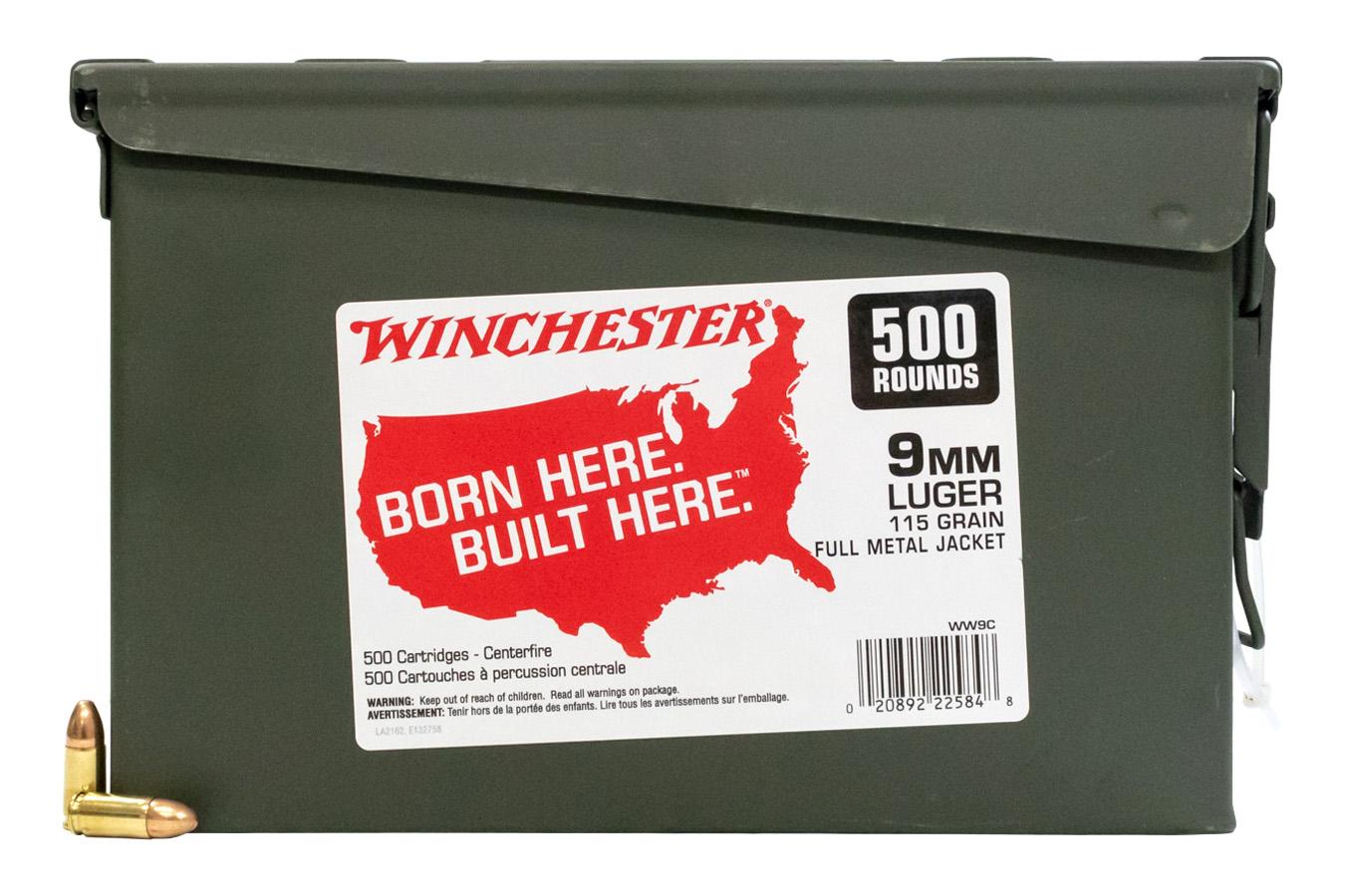  Usa 9mm 115gr.Fmj 500rd Can
