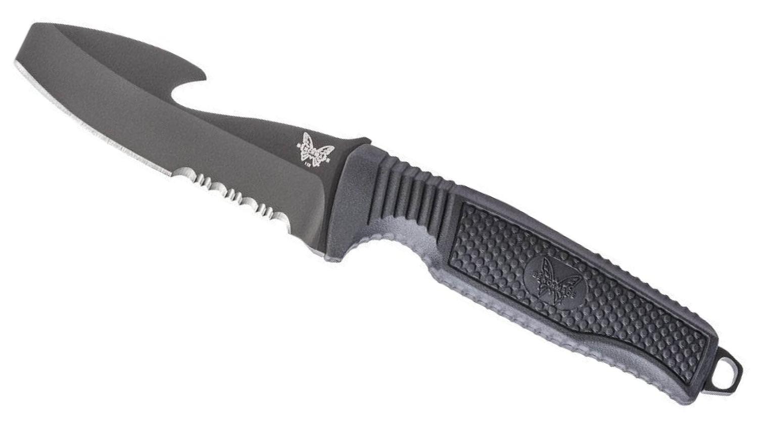 Ammo Bros BENCHMADE 112 H20 FIXED DIVE KNIFE 3.5IN N680 SERRATED BLACK