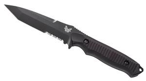 141 NIMRAVUS FIXED BLADE KNIFE 4.5IN 154CM SERRATED BLACK