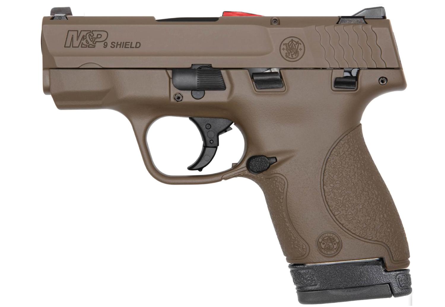  Exclusive - M & P9 Shield 9mm 3.1in - Fde W/Standard Sights