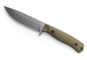 539 ANONIMUS FIXED BLADE KNIFE 5IN CRUWEAR BLACK/OD GREEN