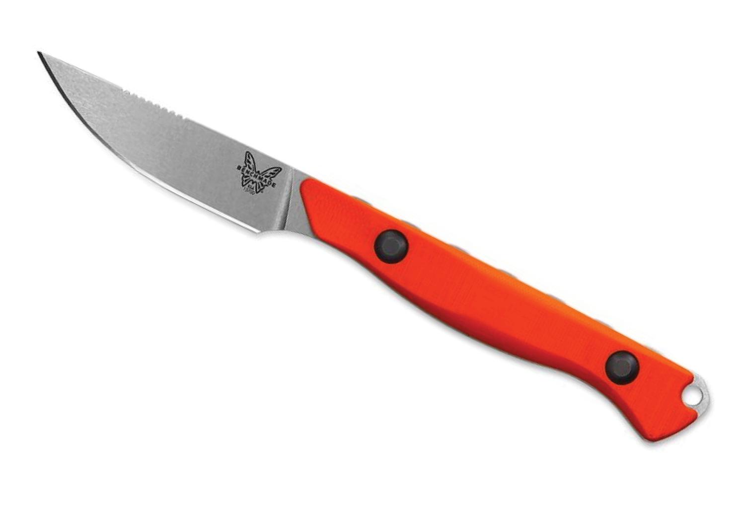  15700 Flyway Fixed Blade Knife 2.7in Cpm- 154 Satin/Orange