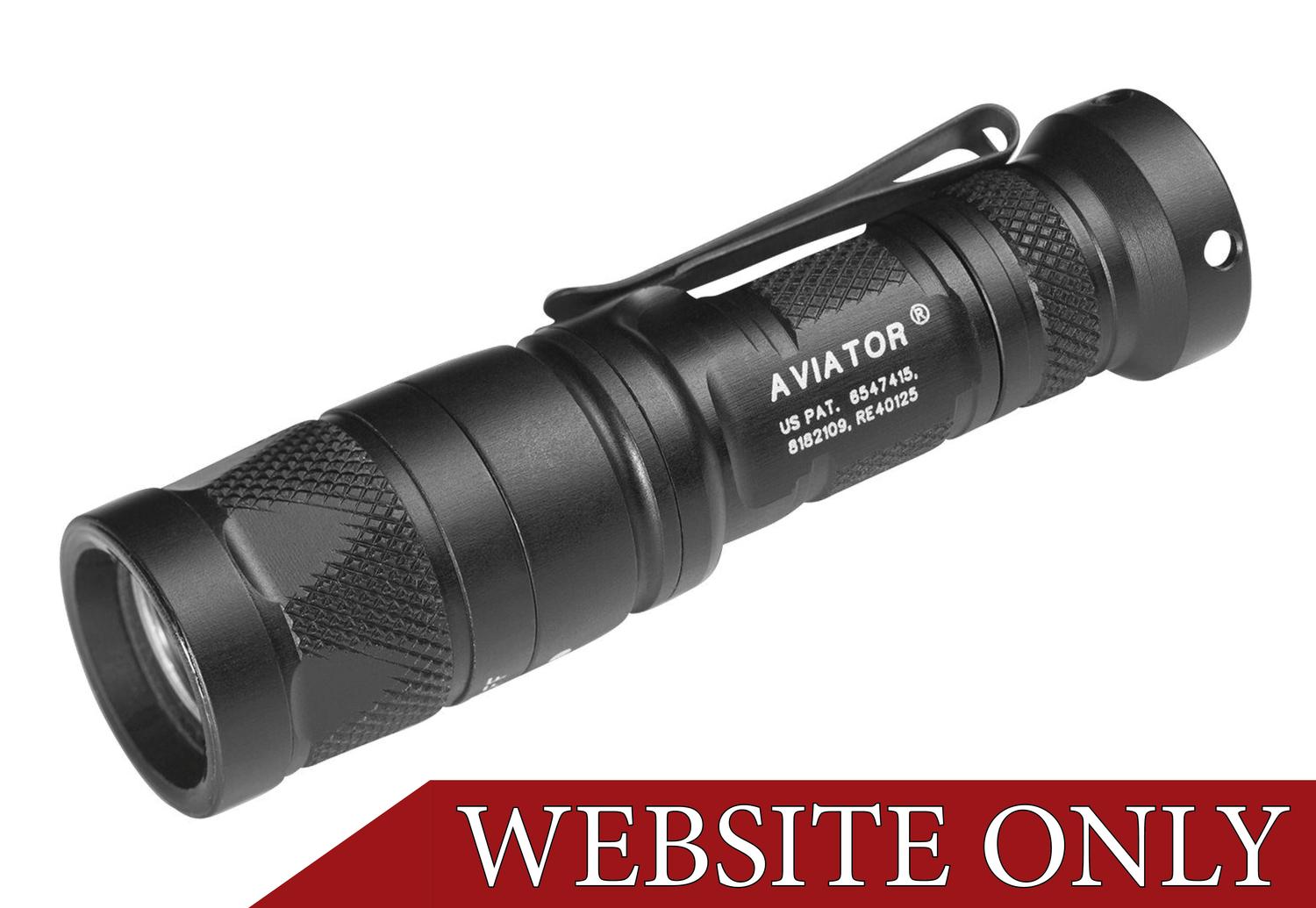 Ammo Bros | SUREFIRE AVIATOR DUAL-OUTPUT MULTI-SPECTRUM LED FLASHLIGHT