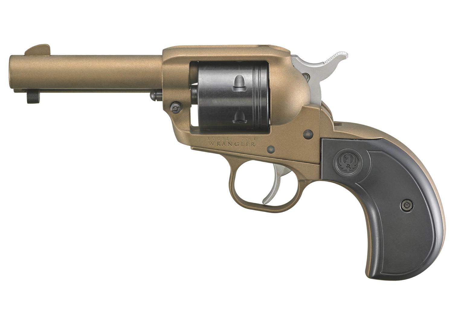  Wrangler .22lr Single Action Revolver - Burnt Bronze W/Birdshead Grip