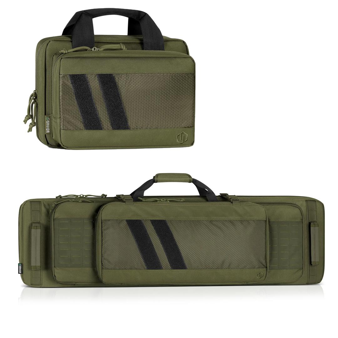  Specialist Double Rifle Case - 36in And Specialist Pistol Case Odg