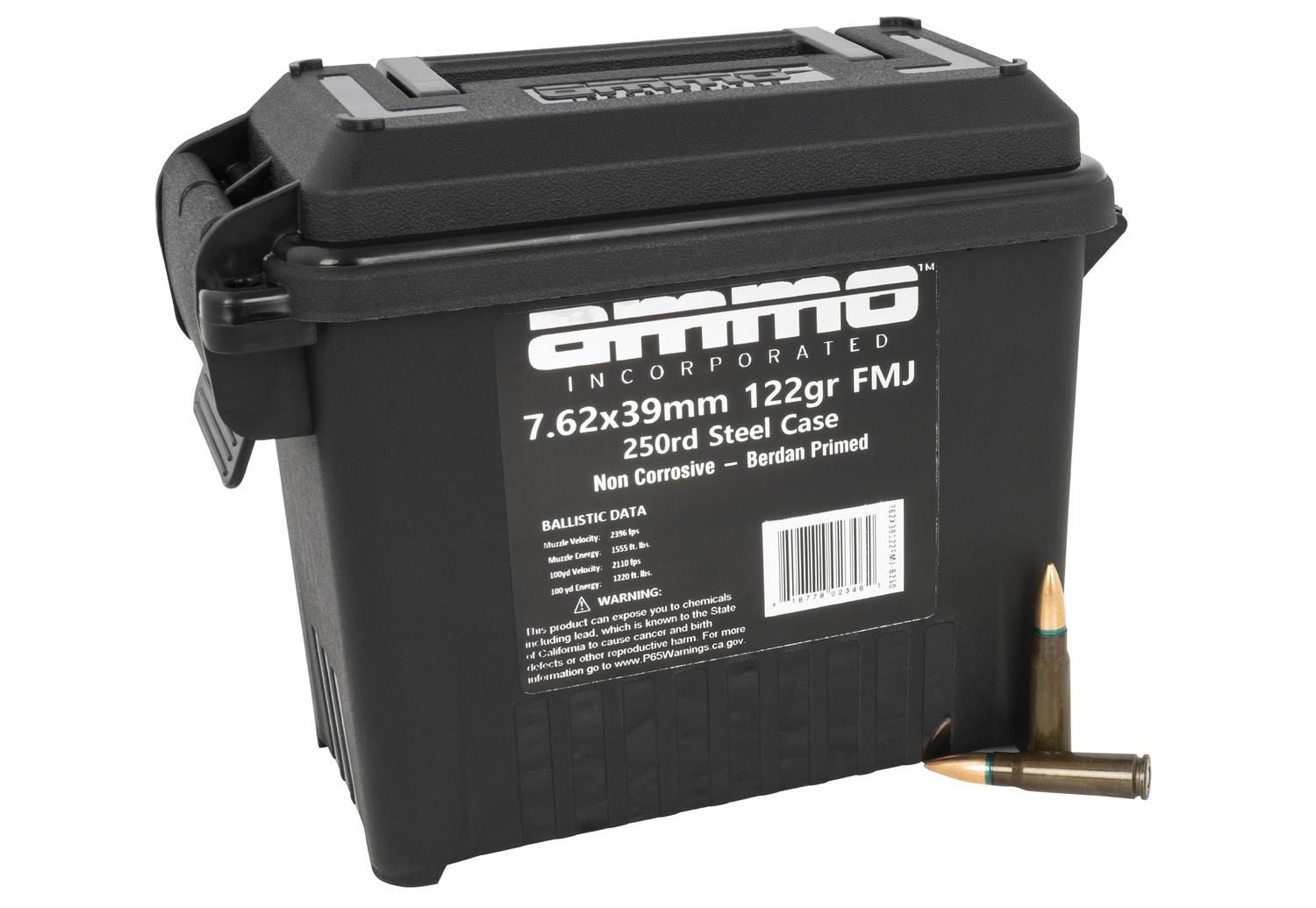  Signature 7.62x39 Steel Case 122gr.Fmj 250rd Can