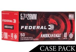 AMERICAN EAGLE 5.7X28 40GR. FMJ 500RD CASE