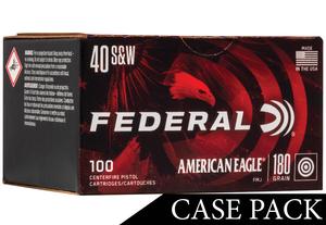 AMERICAN EAGLE 40S&W 180GR. FMJ 500RD CASE